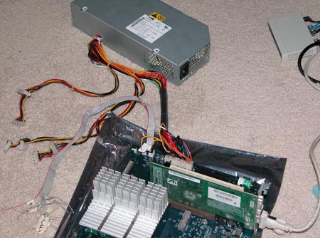 Testing new power supply and logic board together